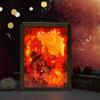 SIWEME 3D Paper Carving Light Boxes Happy Thanksgiving 3D Paper Cut Light Creative Shadow Box Living Room Decor LED Night Light view 2