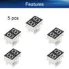 Bettomshin LED Digital Dispaly Common Cathode 10 Pin 2 Bit 0.59 x 0.5 x 0.24 inch (LxWxH) 0.28" Red Display Digital 2821AS 5pcs view 4