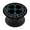 Algiz runes protection symbol viking circle nordic celtic PopSockets Swappable PopGrip view 1
