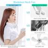 AQUYY Portable Cooling Neckband Fan, USB Bladeless Hanging Neck Fan with Cooling Chip and 3 Speeds, Mini Air Cooler Hands Free for Sport Hiking Running, LED Intelligent Display White Upgrade view 2