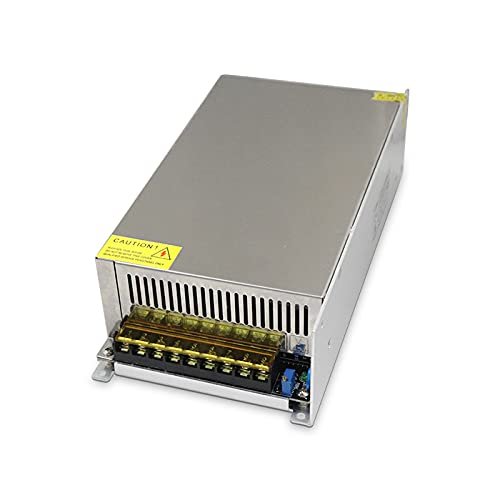 TOTIWO AC to DC 1200W Power Supply, Switching Converter 12V /24V/36V/48V 1200W for CCTV, Computer Project, 3D Printer, LED Strip Light (48v 25a 1200w, 100-120VAC/silver)