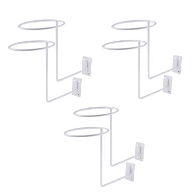 Inzopo 6pcs Helmet Holder Helmet Hanger Rack Helmet Display Storage Rack Basketball Holder Wall Mounted Hook Multifunctional Display Rack for Coats, Hats, Caps, Wigs