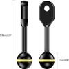 Sea frogs Ball Arm Ball to YS Mount Arm 3.0" Essential Diving Equipment Underwater Photography Gear Lighting System Aluminum Alloy Diving Equipment Accessory Lightweight Arms AM-8 view 2