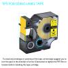 GREENCYCLE Label Maker Tape 45808 S0720880 Compatible for DYMO D1 3/4" (19mm) x 23ft (7m) for LabelManager 360D 420P 450 LMPC II LabelPoint 350 350 LabelWriter 450 Duo (Black on Yellow, 2 Pack) view 3