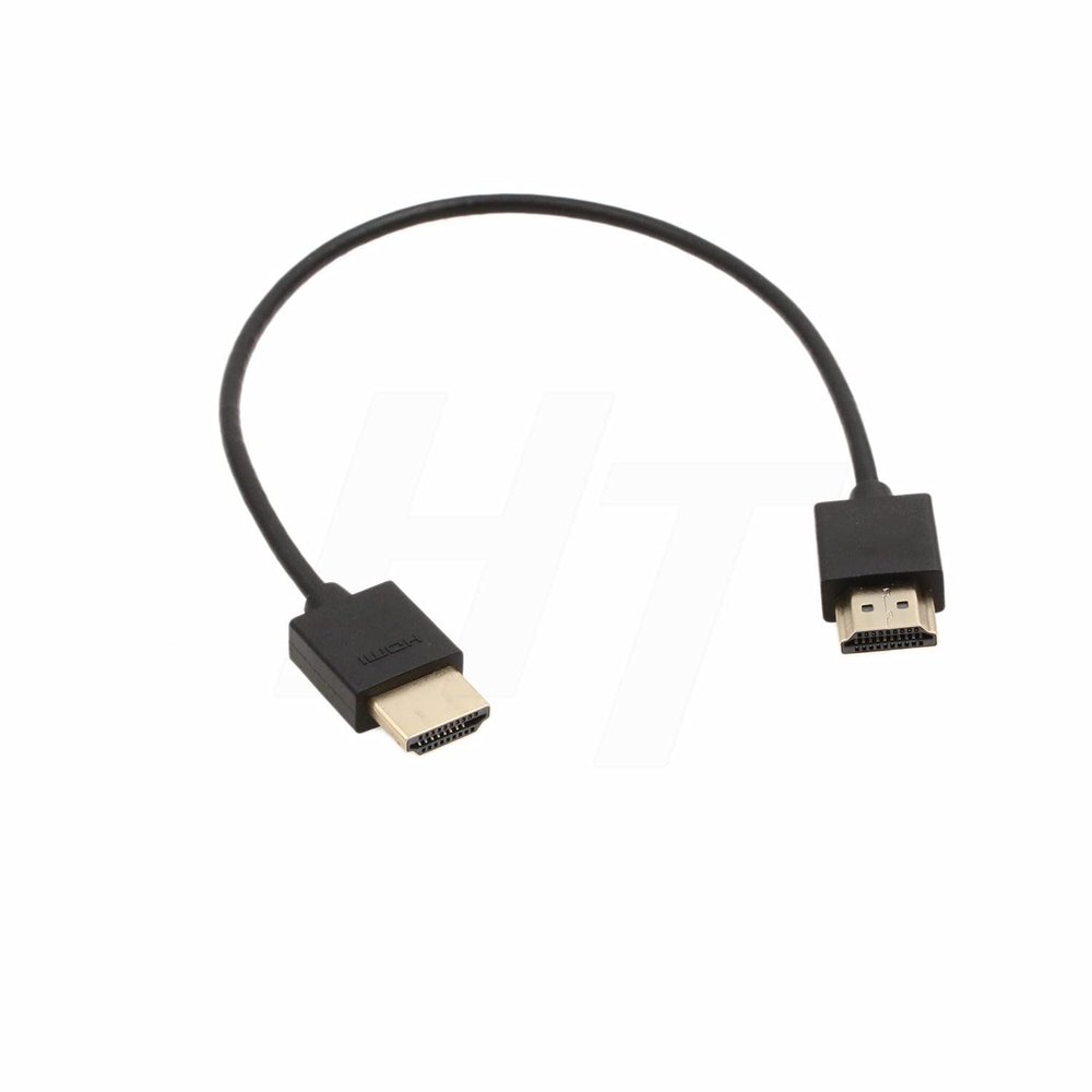 HangTon Thin Soft HDMI to HDMI 2.0 4K Cable for ZCAM E2 F6 Sony Canon Panasonic AU-EVA1 Blackmagic BMPCC 4K Camera ATOMOS Portkeys BM5 Monitor 12''