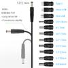 GutReise 12V Car Charger(Max 10A) + 5V DC Power Cable,with 11 Connectors for DVD Player,Camera,GPS,Bluetooth Speakers,Shaver Fans view 4