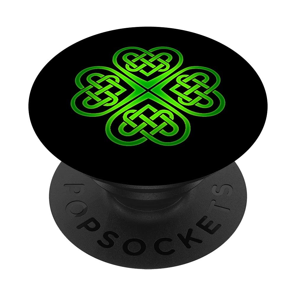 Shamrock, Celtic Knot, Irish Clover, St. Patricks Day, Celts PopSockets Swappable PopGrip