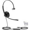 Global Teck Worldwide GTW Yealink UH34 Mono Teams Certified Wired Headset (USB-C), Connects to Deskphone, PC/Mac, Softphones - Works with Teams, Zoom, RingCentral, 8x8, Vonage, Microfiber Included view 1