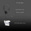 GTW Yealink UH34 Mono Teams Certified Lite Wired Headset (USB-C) , Connects to Deskphone, PC/Mac, Softphones - Works with Teams, Zoom, RingCentral, 8x8, Vonage, Microfiber Included view 2
