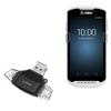 BoxWave Smart Gadget Compatible with Zebra TC56 - AllReader SD Card Reader, microSD Card Reader SD Compact USB - Jet Black view 1