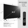 LG 43-in 4K UHD TM120 Smart LED TV W/ Quad Core Intelligent Processor - 43UP8000PUR view 3