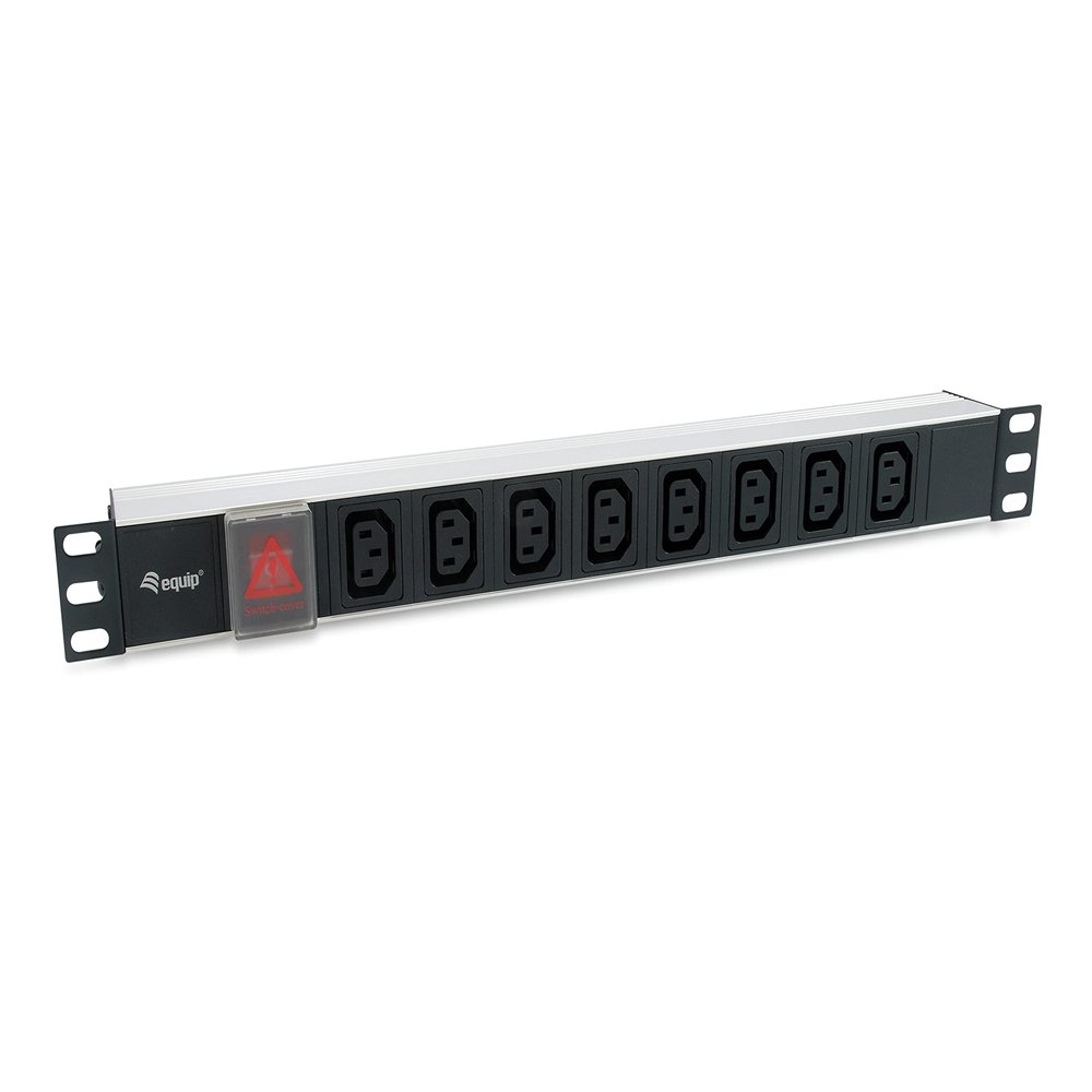 Equip 33310 Power Distribution Unit 8 AC Output 1U, Black