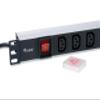 Equip 33310 Power Distribution Unit 8 AC Output 1U, Black view 2