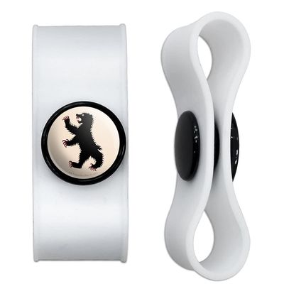 GRAPHICS & MORE Game of Thrones Mormont Sigil Headphone Earbud Cord Wrap - Charging Cable Manager - Wire Organizer Set of 2 - White