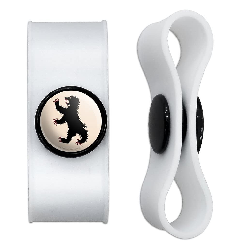 GRAPHICS & MORE Game of Thrones Mormont Sigil Headphone Earbud Cord Wrap - Charging Cable Manager - Wire Organizer Set of 2 - White