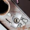 GRAPHICS & MORE Game of Thrones Mormont Sigil Headphone Earbud Cord Wrap - Charging Cable Manager - Wire Organizer Set of 2 - White view 3