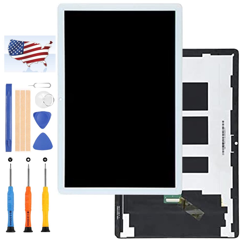 Screen Replacement 8.0" for Huawei MatePad T10 AGR-L09 AGR-W03 LCD Display Matrix Touch Panel Digitizer Glass Full Assembly with Free Tools (White)