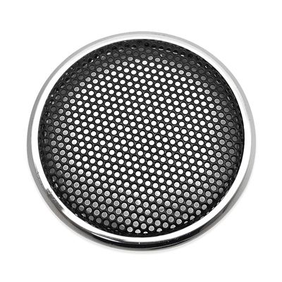 2 Pcs for 1 Inch Speaker Grill Cover 1" Car Audio Tweeter Conversion Decorative Circle Metal Mesh Grille Protection Net (Silvery-Black)