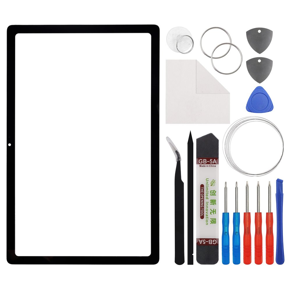 E-yiiviil Front Glass Outer Screen Lens Replacement Compatible with Samsung Galaxy Tab A7 10.4 (2020) SM-T500 SM-T505 10.4 inch with Tools(No Display and Touch digitizer)