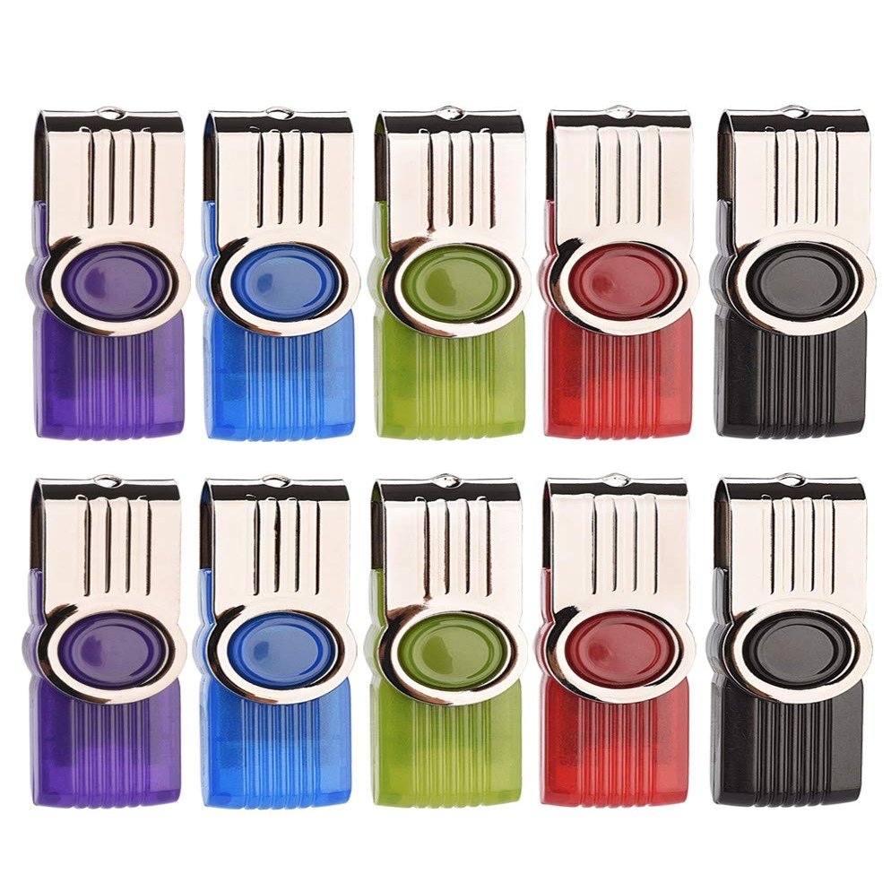Lot/Bulk - ( 10 Pack ) Fold USB 2.0 Flash Drive Memory Stick Storage Data U Disk Metal Pen (10X 16MB (Not GB))