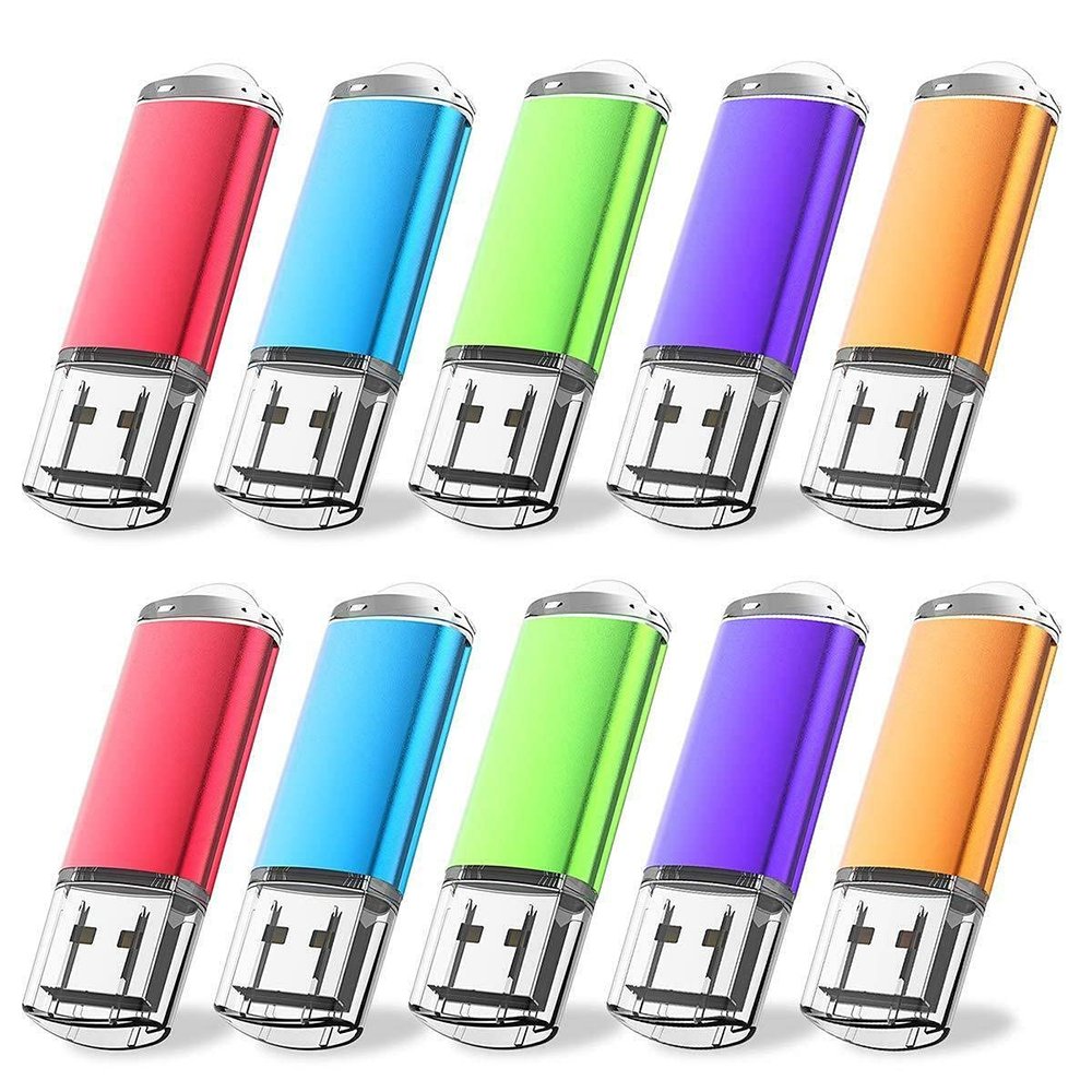 ( 10 Pack ) Metal USB Flash Drive Memory Stick Pen Drive U Disk 16MB, 64MB, 1GB, 32GB LOT (10X 8GB)