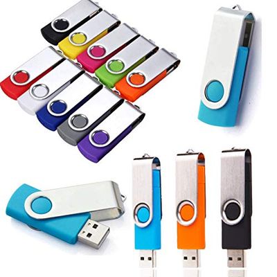 (100 Pack) USB Flash Memory Stick Pen Drive Thumb Drive Storage Metal U Disk LOT (100X 2GB)