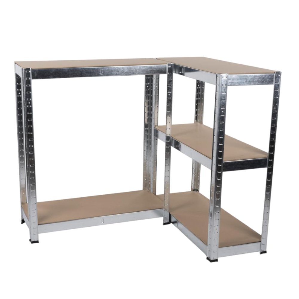 Kinzo Storage rack - Shelving unit - 5 Shelves - Heavy Duty - Max. 750 Kilos - No Screws - MDF
