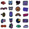 100Pcs Neon Stickers Decal, Waterproof Vinyl Stickers Pack for Bumper, Laptop, Skateboard, Water Bottle, Luggage, Phone, Graffiti Stickers for Adults view 3