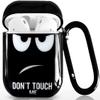 Black Cartoon Earphone Protector Case Compatible with AirPods Shell, Full Protective Soft TPU AirPods Cover Compatible with AirPods 1&2 Wireless and Wired Charging Case ZPYOU -Big Eyes view 3