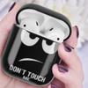 Black Cartoon Earphone Protector Case Compatible with AirPods Shell, Full Protective Soft TPU AirPods Cover Compatible with AirPods 1&2 Wireless and Wired Charging Case ZPYOU -Big Eyes view 4