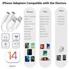 2 Pack [Apple MFi Certified] Lightning to 3.5 mm Headphone Jack Adapter, for iPhone 3.5mm Headphones/Earphones Jack Aux Audio Adapter Dongle for iPhone 14 13 12 11 XS XR X 8 7 iPad, Support All iOS view 4