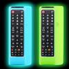 2 Pack Remote case for Samsung Controller, Silicone Cover for BN59-01199F Smart TV Control Skin Sleeve Glow in The Dark Green and Sky view 1