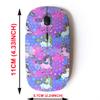 2.4G Wireless Mouse with Cute Pattern Design for All Laptops and Desktops with Nano Receiver - Cute Unicorns Star view 2
