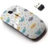 2.4G Wireless Mouse with Cute Pattern Design for All Laptops and Desktops with Nano Receiver - Childish Cute Little view 1