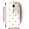 2.4G Wireless Mouse with Cute Pattern Design for All Laptops and Desktops with Nano Receiver - Christmas Deer view 2