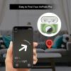 2 in 1 Protective Case for Apple AirPods Pro Air Tag Holder Combo, Soft Silicone Airpods Pro AirTag Case with 2 PCS Screen Protector, Anti-Scratch Anti-Fall Anti-Lost Shockproof Durable(EmeraldGreen) view 4