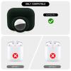 2 in 1 Protective Case For Apple AirPods Pro Air Tag Holder Combo, Soft Silicone Airpods Pro AirTag Case with 2 PCS Screen Protector, Anti-Scratch Anti-Fall Anti-Lost Shockproof Durable(BlackishGreen) view 3