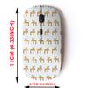 2.4G Wireless Mouse with Cute Pattern Design for All Laptops and Desktops with Nano Receiver - Christmas Deers view 2