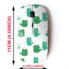 2.4G Wireless Mouse with Cute Pattern Design for All Laptops and Desktops with Nano Receiver - Cute Kitty Kitten cat Cactus view 2