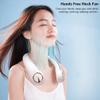 Bladeless Neck Hanging Fan Portable, Negative Ion Neckband Fan Leafless, Mini Cooling Fan USB Hands Free with 3 Speeds, Air Cooler Personal for Sport Outdoor Traveling Summer Gift Blue view 2