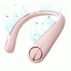 Bladeless Neck Hanging Fan Portable, Negative Ion Neckband Fan Leafless, Mini Cooling Fan USB Hands Free with 3 Speeds, Air Cooler Personal for Sport Outdoor Traveling Summer Gift Pink view 1