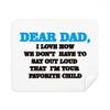 Dear Dad Letter Festival Quote Cleaning Cloth Screen Cleaner 2pcs Suede Fabric view 1