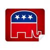 America Elephant Emblem Republican Party Cleaning Cloth Screen Cleaner 2pcs Suede Fabric view 1
