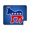 America Donkey Emblem Democratic Party Cleaning Cloth Screen Cleaner 2pcs Suede Fabric view 1