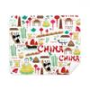 China Bamboo Lantern Panda Cleaning Cloth Screen Cleaner 2pcs Suede Fabric view 1