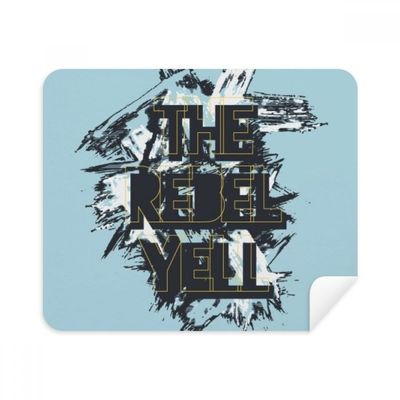 Graffiti Street The Rebel Yell Pattern Cleaning Cloth Screen Cleaner 2pcs Suede Fabric