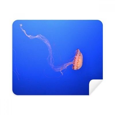 Ocean Jellyfish Science Nature Picture Cleaning Cloth Screen Cleaner 2pcs Suede Fabric