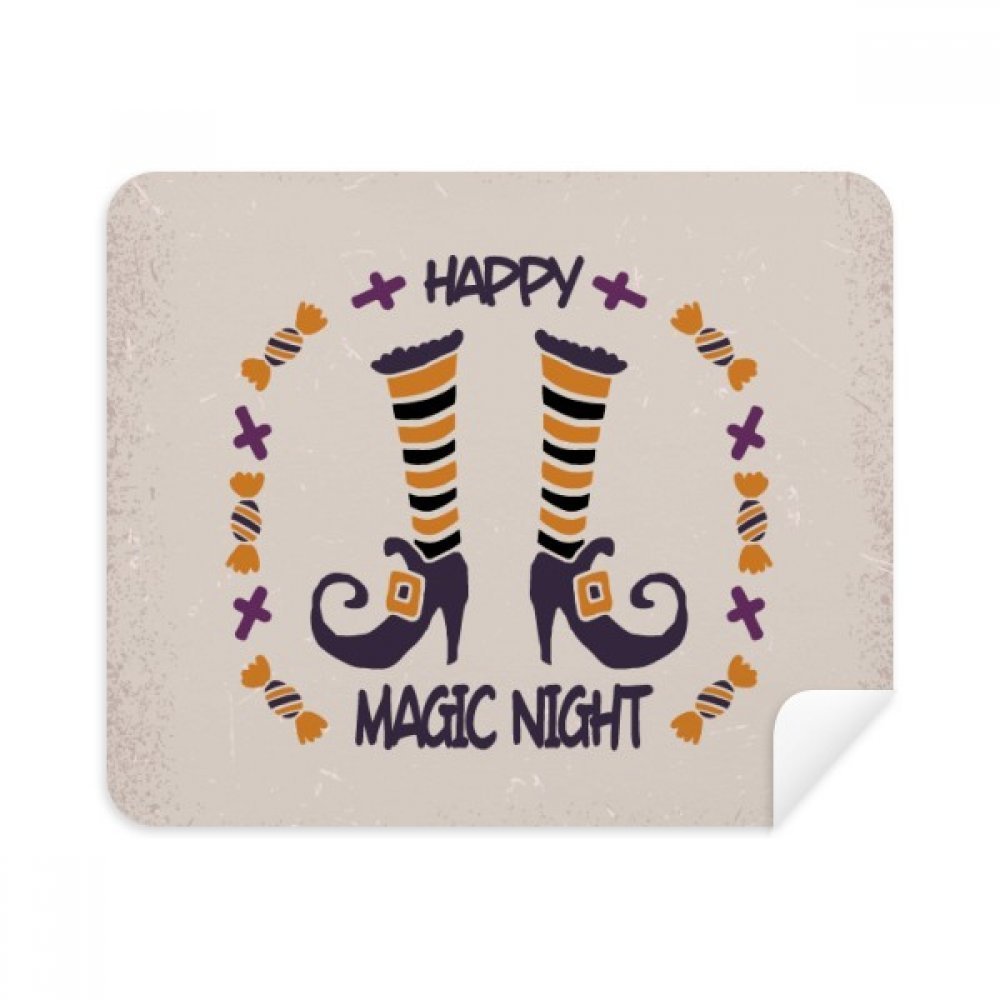 Magic Boots of Halloween Cleaning Cloth Screen Cleaner 2pcs Suede Fabric