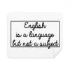 Quote English is a Language but not a Subject Cleaning Cloth Screen Cleaner 2pcs Suede Fabric view 1