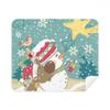 mas Snowman Snowflake Dog Festival Cleaning Cloth Screen Cleaner 2pcs Suede Fabric view 1